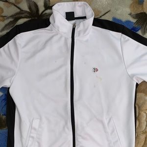 White zip up